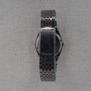 Vintage Seiko SQ 8222-8020 Quartz Black Dial Date Wristwatch