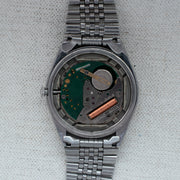 Vintage Seiko SQ 8222-8020 Quartz Black Dial Date Wristwatch