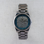 Vintage Seiko SQ 8223-8050 Quartz Silver Dial Day Date Wristwatch
