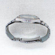 Vintage Seiko SQ 8223-8050 Quartz Silver Dial Day Date Wristwatch