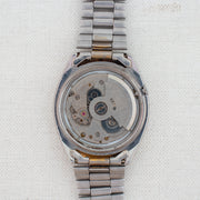 Vintage Seiko 5 7009-8740 Automatic 17J Silver Dial Day Date Wristwatch
