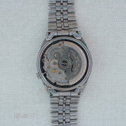 Vintage Seiko 5 7S26-0530 Automatic 21J Silver Dial Day Date Wristwatch