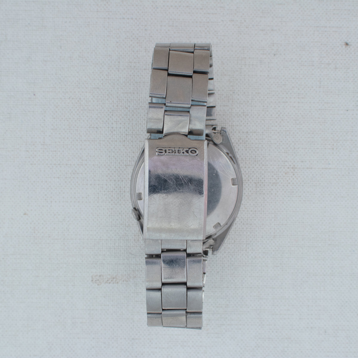 Vintage Seiko 5 6309-5600 Automatic 17J Silver Dial Day Date Wristwatch