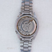 Vintage Seiko 5 6309-5600 Automatic 17J Silver Dial Day Date Wristwatch