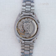 Vintage Seiko 5 6309-5600 Automatic 17J Silver Dial Day Date Wristwatch