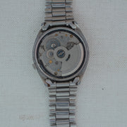 Vintage Seiko 5 7019-8180 Automatic 21J White Dial Day Date Wristwatch