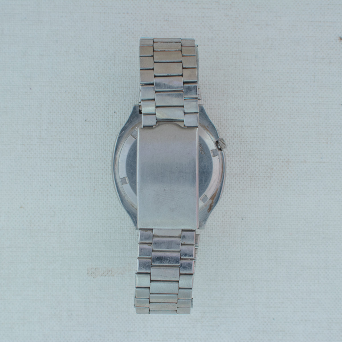 Vintage Seiko 5 7009-5130 Automatic 17J Grey Dial Day Date Wristwatch