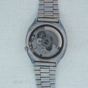 Vintage Seiko 5 7009-5130 Automatic 17J Grey Dial Day Date Wristwatch