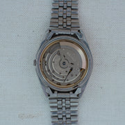 Vintage Seiko 5 6309-8900 Automatic 17J Silver Dial Day Date Wristwatch