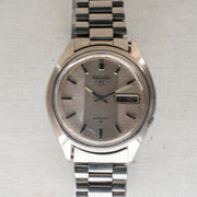 Vintage Seiko 5 7009-8211 Automatic 17J Silver Dial Day Date Wristwatch