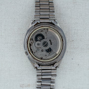 Vintage Seiko 5 7009-8211 Automatic 17J Silver Dial Day Date Wristwatch
