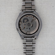 Vintage Seiko 5 6309-8230 Automatic 17J Black Dial Day Date Wristwatch
