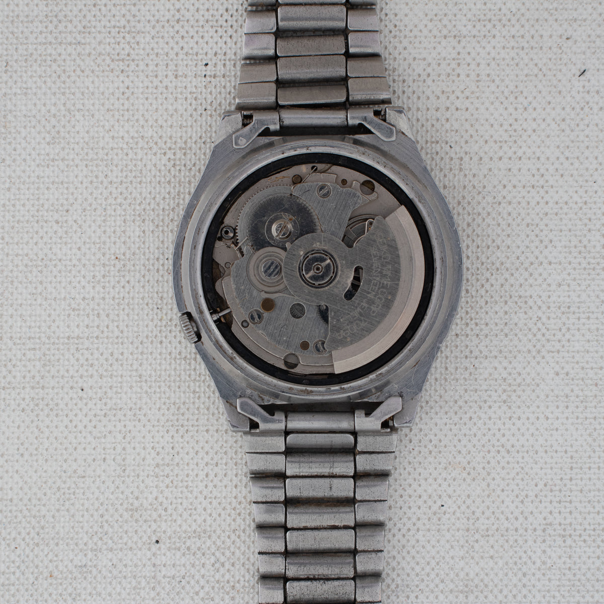 Vintage Seiko 5 6309-8230 Automatic 17J Black Dial Day Date Wristwatch