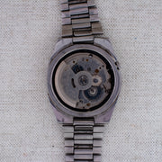 Vintage Seiko 5 7009-7031 Automatic 21J Black Dial Day Date Wristwatch