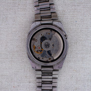 Vintage Seiko 5 7009-7031 Automatic 21J Black Dial Day Date Wristwatch