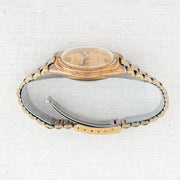 Vintage Seiko 5 6309-8150 Automatic 17J Gold Dial Day Date Wristwatch
