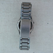 Vintage Seiko 5 7S26-02P0 Automatic 21J Gold Dial Day Date Wristwatch