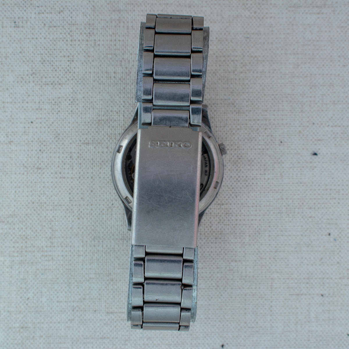 Vintage Seiko 5 7S26-02P0 Automatic 21J Gold Dial Day Date Wristwatch
