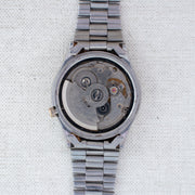 Vintage Seiko 5 7019-8180 Automatic 21J Gold Dial Day Date Wristwatch