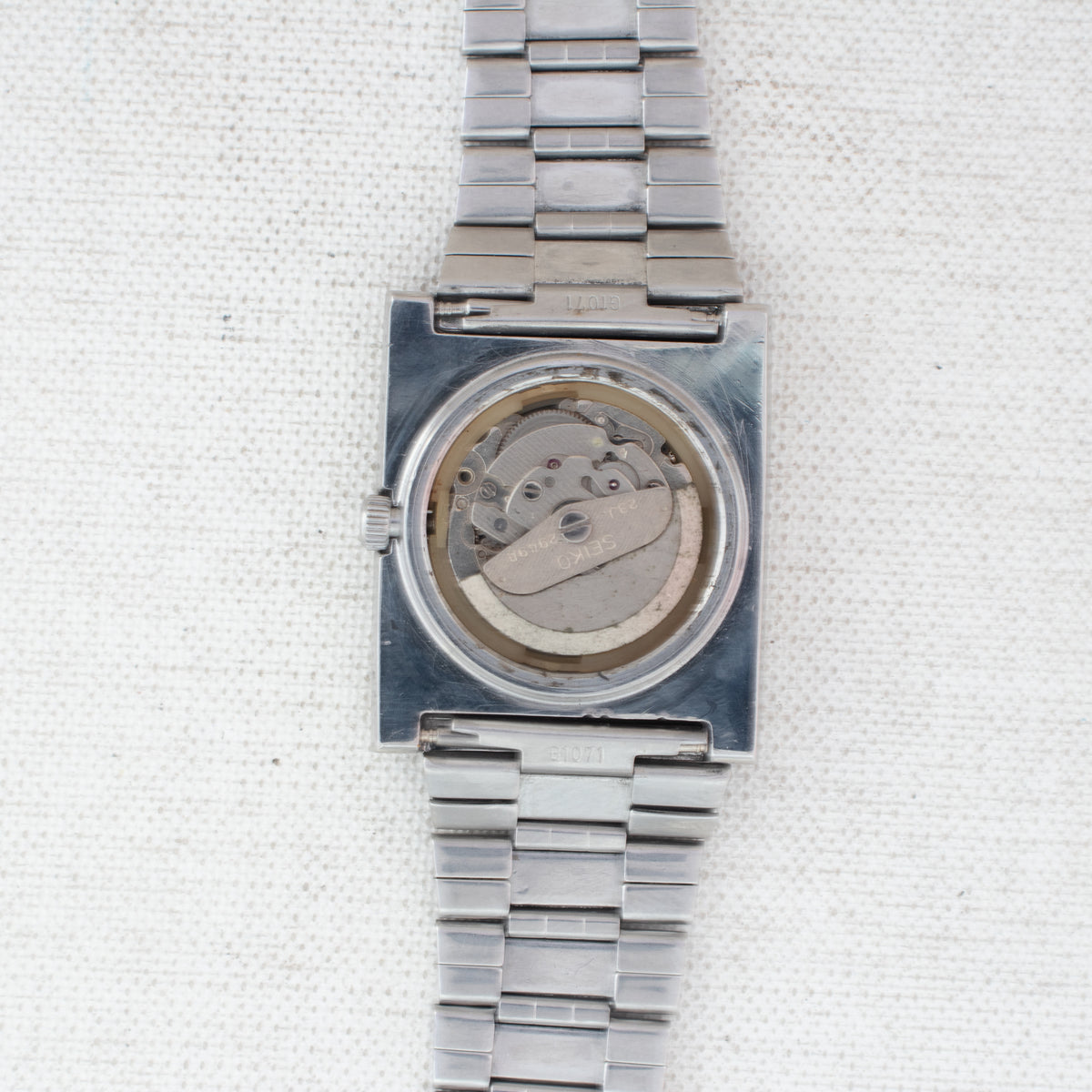 Vintage Seiko 5 2949-5110 Automatic 23J Black Dial Day Date Wristwatch