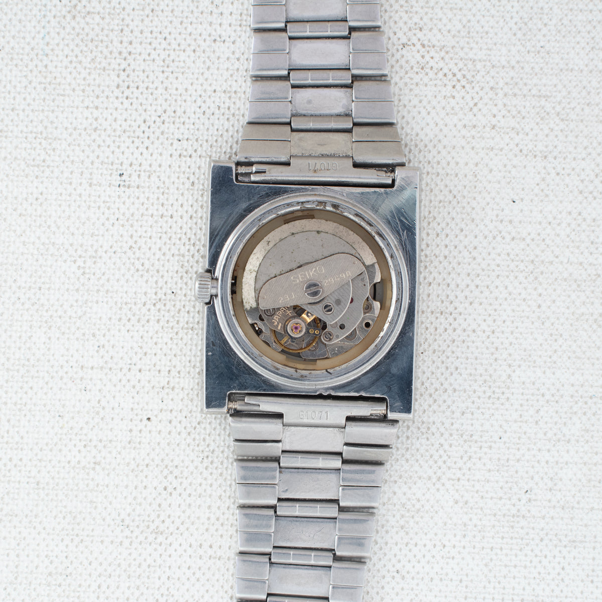 Vintage Seiko 5 2949-5110 Automatic 23J Black Dial Day Date Wristwatch