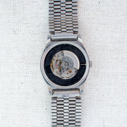 Vintage Seiko 5 4206-0591 Automatic 17J Black Dial Day Date Wristwatch