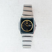 Vintage Seiko 5 2906-075A Automatic 17J Black Dial Day Date Wristwatch