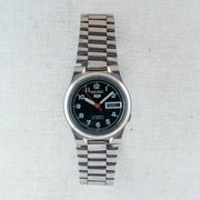 Vintage Seiko 5 4227-00C0 Automatic 21J Black Dial Day Date Wristwatch