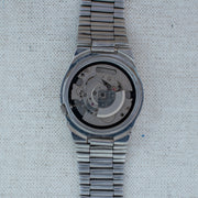 Vintage Seiko 5 4227-00C0 Automatic 21J Black Dial Day Date Wristwatch