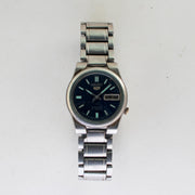 Vintage Seiko 5 4227-00C0 Automatic 21J Blue Dial Day Date Wristwatch