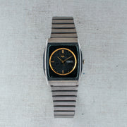 Vintage Seiko 5 2906-075A Automatic 17J Black Dial Day Date Wristwatch