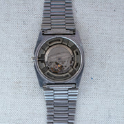 Vintage Seiko 5 2906-075A Automatic 17J Black Dial Day Date Wristwatch