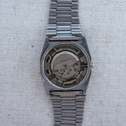 Vintage Seiko 5 2906-075A Automatic 17J Black Dial Day Date Wristwatch
