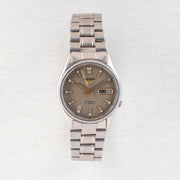 Vintage Seiko 5 7009-8920 Automatic 17J Champagne Dial Day Date Wristwatch