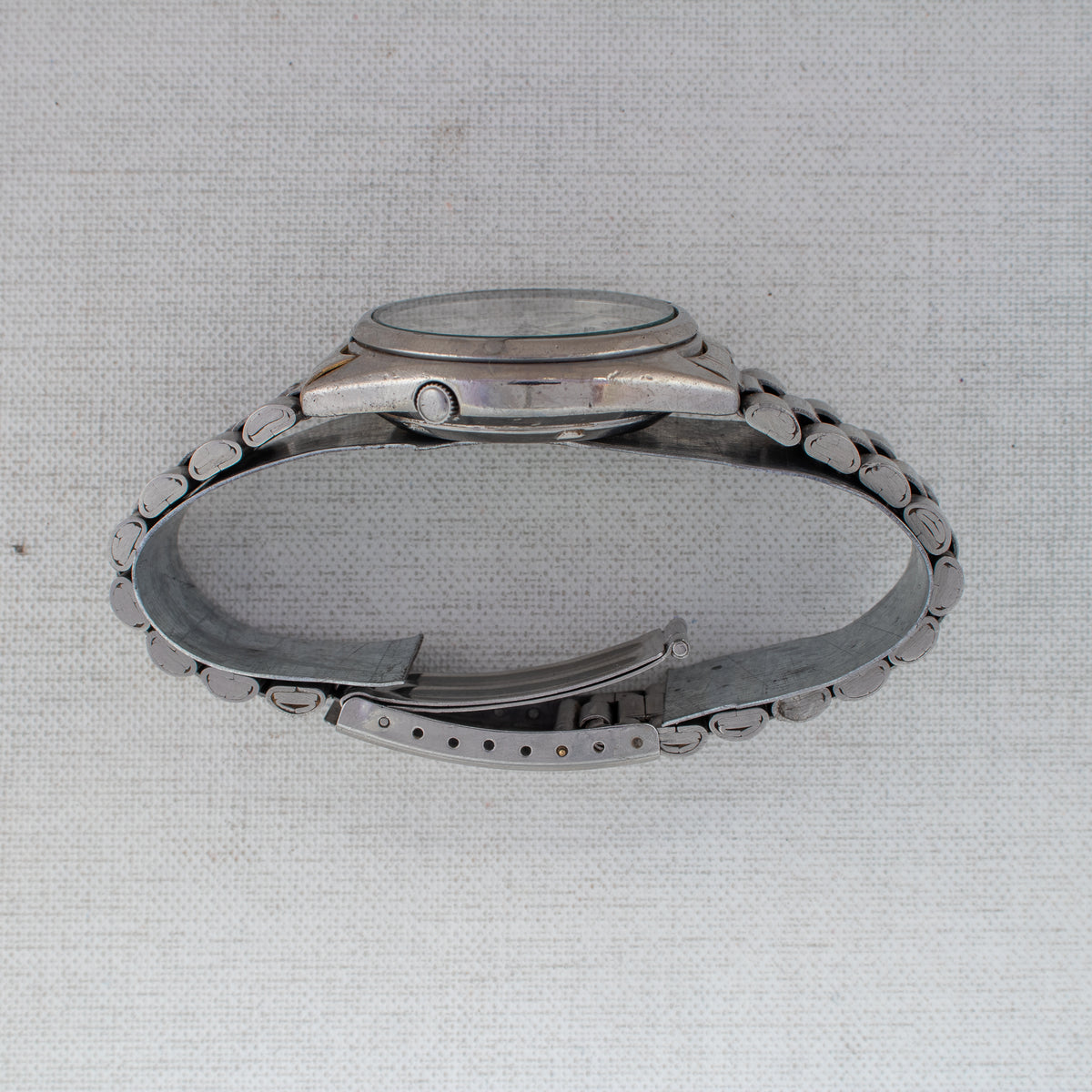 Vintage Seiko 5 7S26-3040 Automatic 21J Silver Dial Day Date Wristwatch