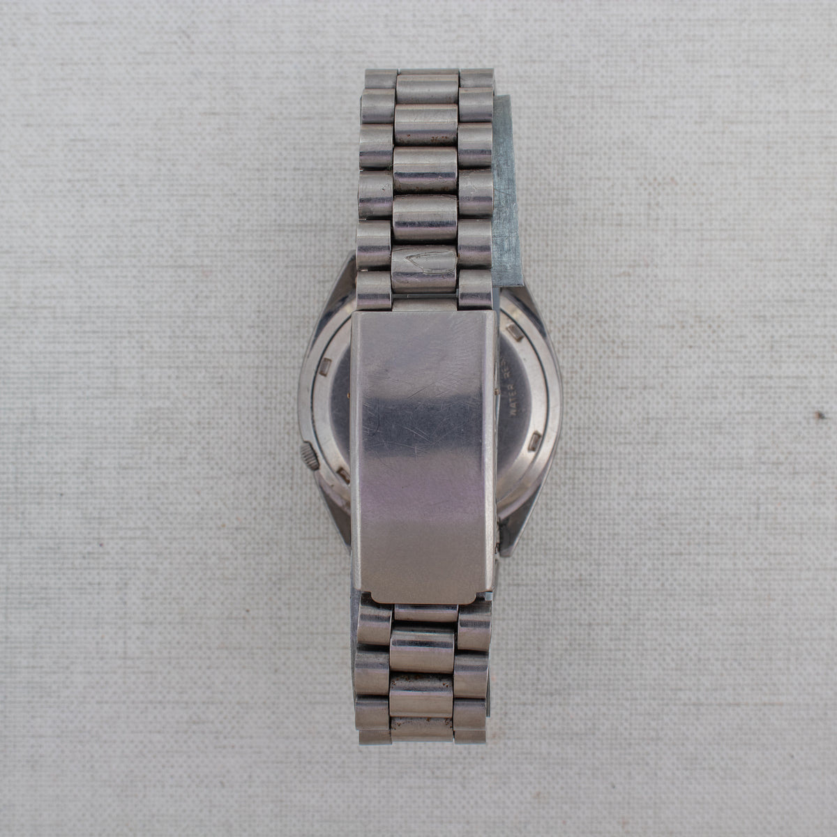 Vintage Seiko 5 7S26-3040 Automatic 21J Silver Dial Day Date Wristwatch