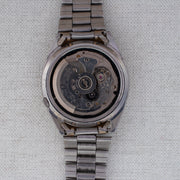 Vintage Seiko 5 7S26-3040 Automatic 21J Silver Dial Day Date Wristwatch