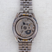 Vintage Seiko 5 7009-821J Automatic 17J Silver Dial Day Date Wristwatch
