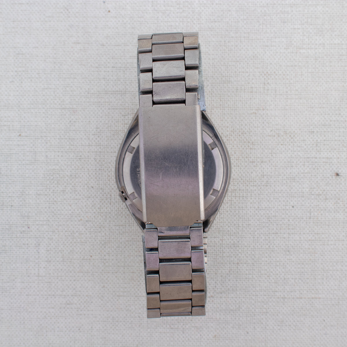 Vintage Seiko 5 7009-8600 Automatic 17J Grey Dial Day Date Wristwatch