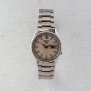 Vintage Seiko 5 7009-3111 Automatic 17J Cream Dial Day Date Wristwatch