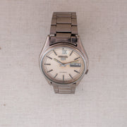 Vintage Seiko 5 7009-3111 Automatic 17J Cream Dial Day Date Wristwatch