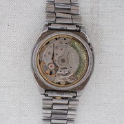 Vintage Seiko 5 6309-7160 Automatic 17J Black Dial Day Date Wristwatch