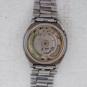 Vintage Seiko 5 6309-7160 Automatic 17J Black Dial Day Date Wristwatch