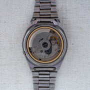 Vintage Seiko 5 7009-8760 Automatic 17J Black Dial Day Date Wristwatch