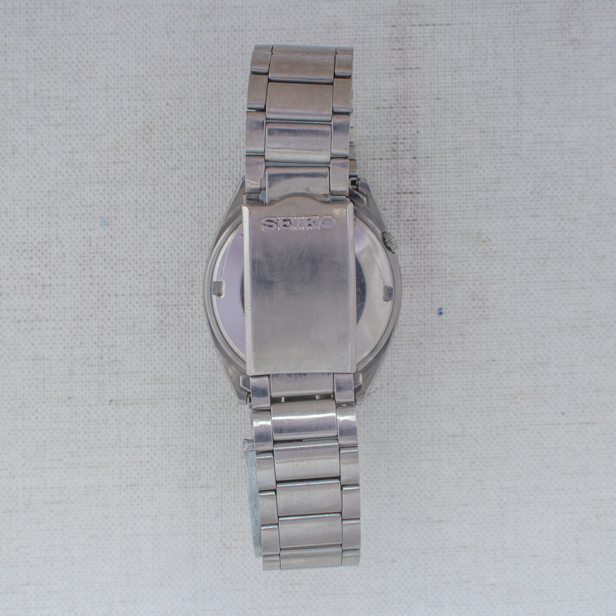 Vintage Seiko 5 6309-583A Automatic 17J Black Dial Day Date Wristwatch