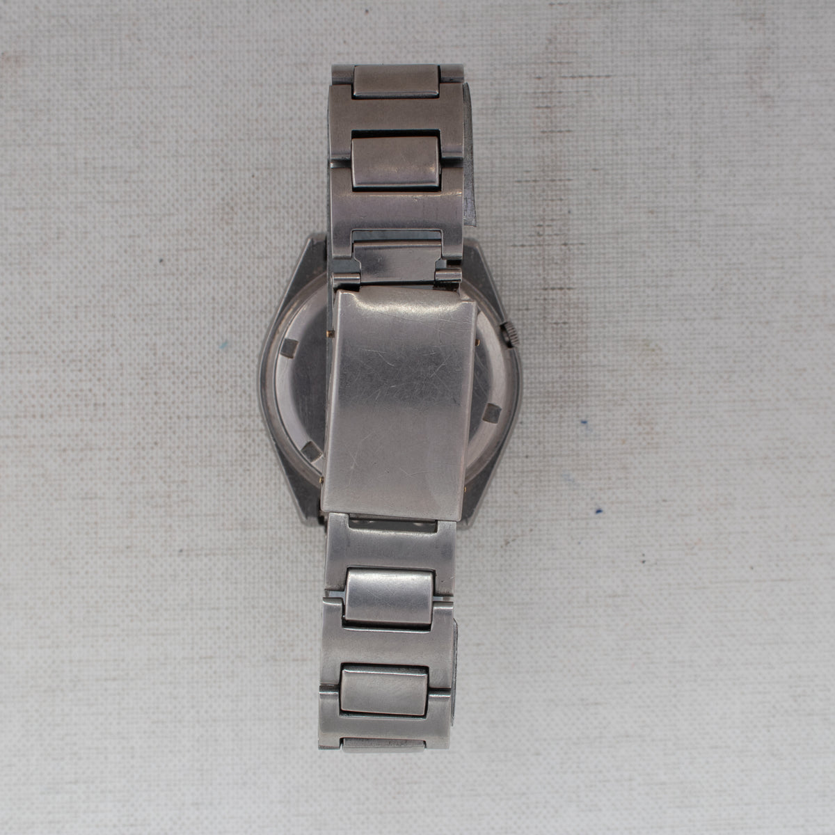 Vintage Seiko 5 7009-8530 Automatic 17J Black Dial Day Date Wristwatch