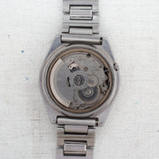 Vintage Seiko 5 7009-8530 Automatic 17J Black Dial Day Date Wristwatch