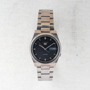 Vintage Seiko 5 7009-3101 Automatic 17J Black Dial Day Date Wristwatch