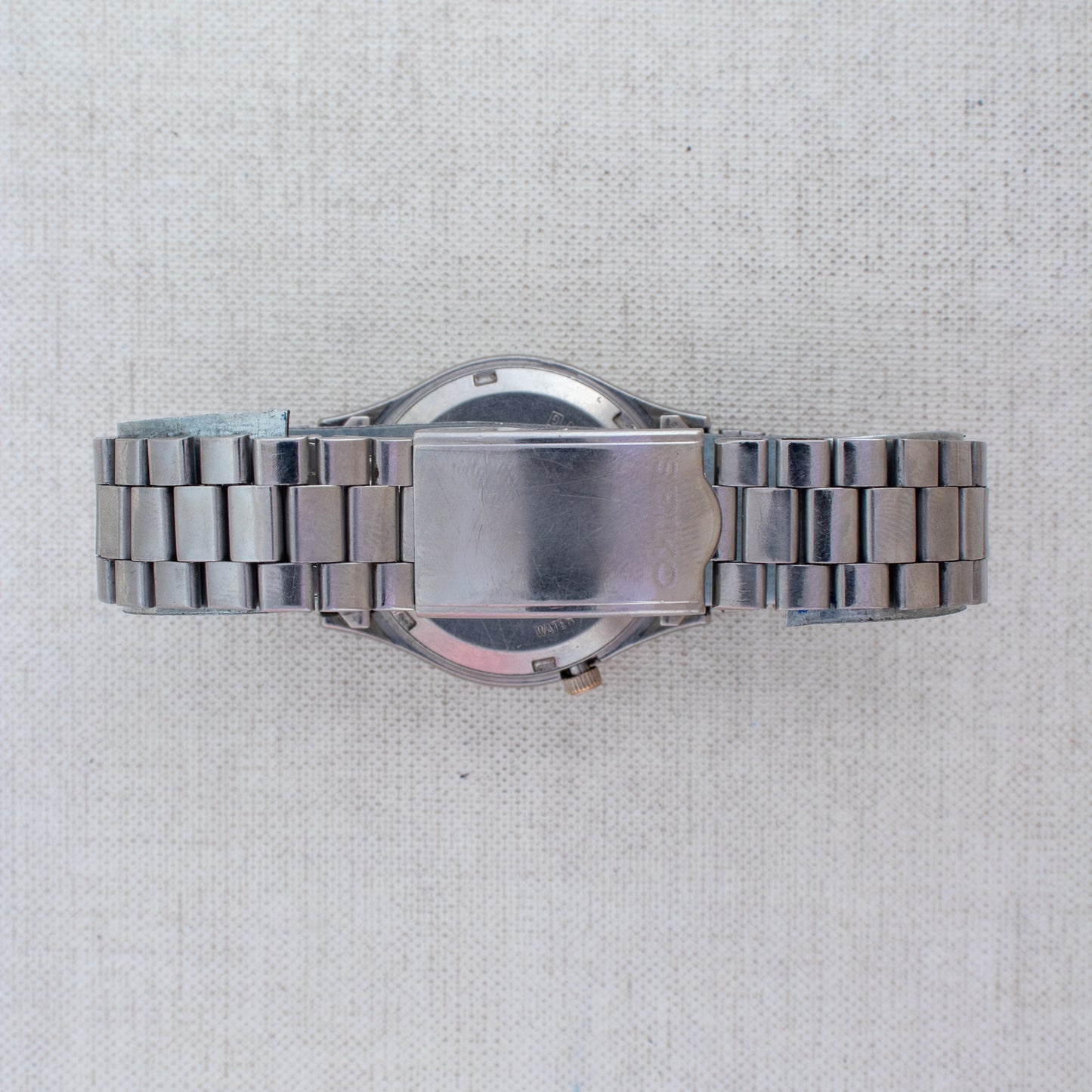 Rare Vintage Seiko 5 Automatic Men's Watch | Gold Square Grid Dial 7019-8180 21J
