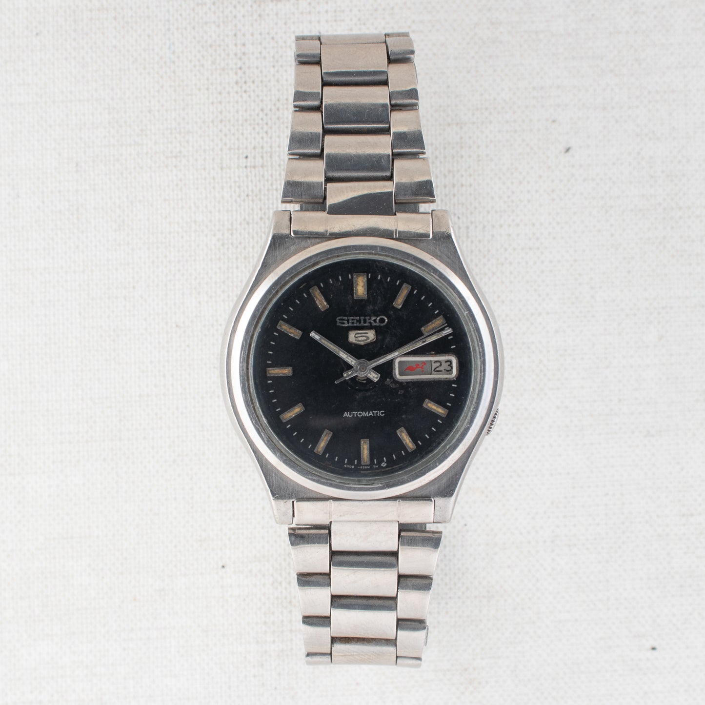 Seiko 5 Automatic 6309-8230 Day/Date Dual Language Day Vintage Watch 6309-626M